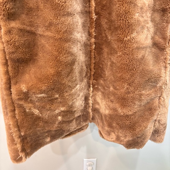 J. Crew Faux Fur Peacoat Brown Women’s Size XL NEW - Picture 10 of 16
